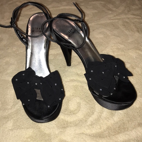 Stuart Weitzman platform sandals with bow - Picture 3 of 7